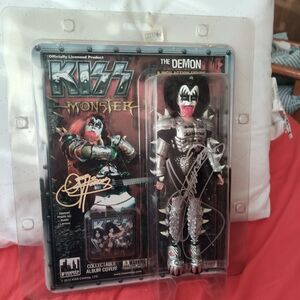 KISS The Demon Action Figure Hand Signed Gene Simmons 8 Inch Figure Sealed